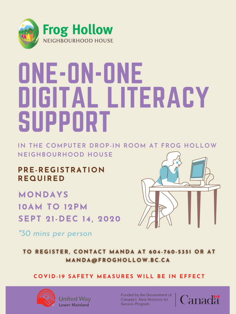 One-on-One Digital Literacy Support @ Computer Drop-in Room